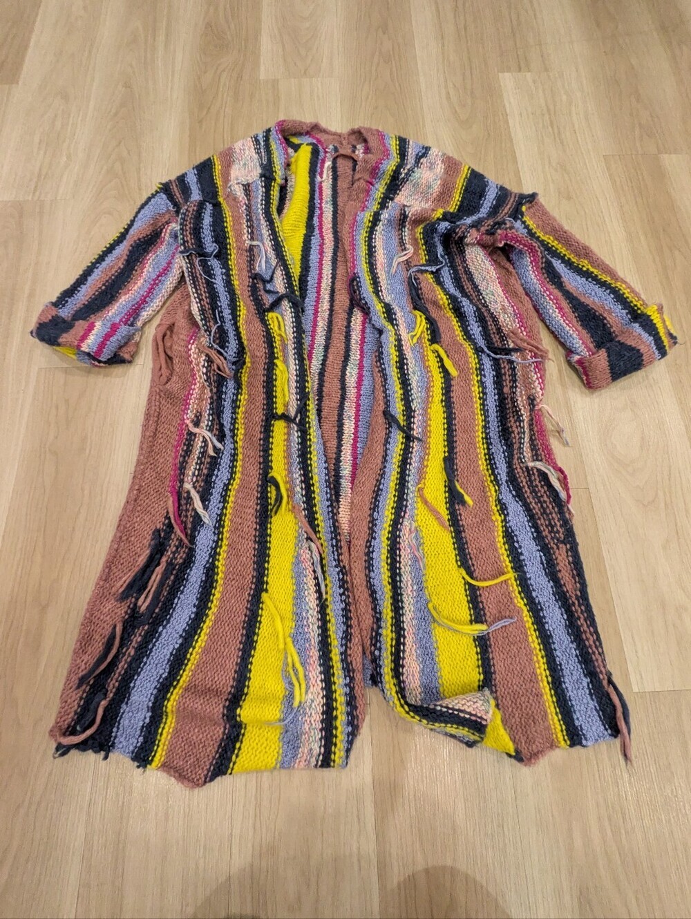 Anthropologie Pilcro Oversized Chunky Knit Long Cardigan Size M/L